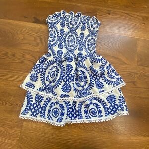 Blue and White Kids Dress